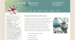 Desktop Screenshot of growthandrecovery.com