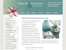 Tablet Screenshot of growthandrecovery.com